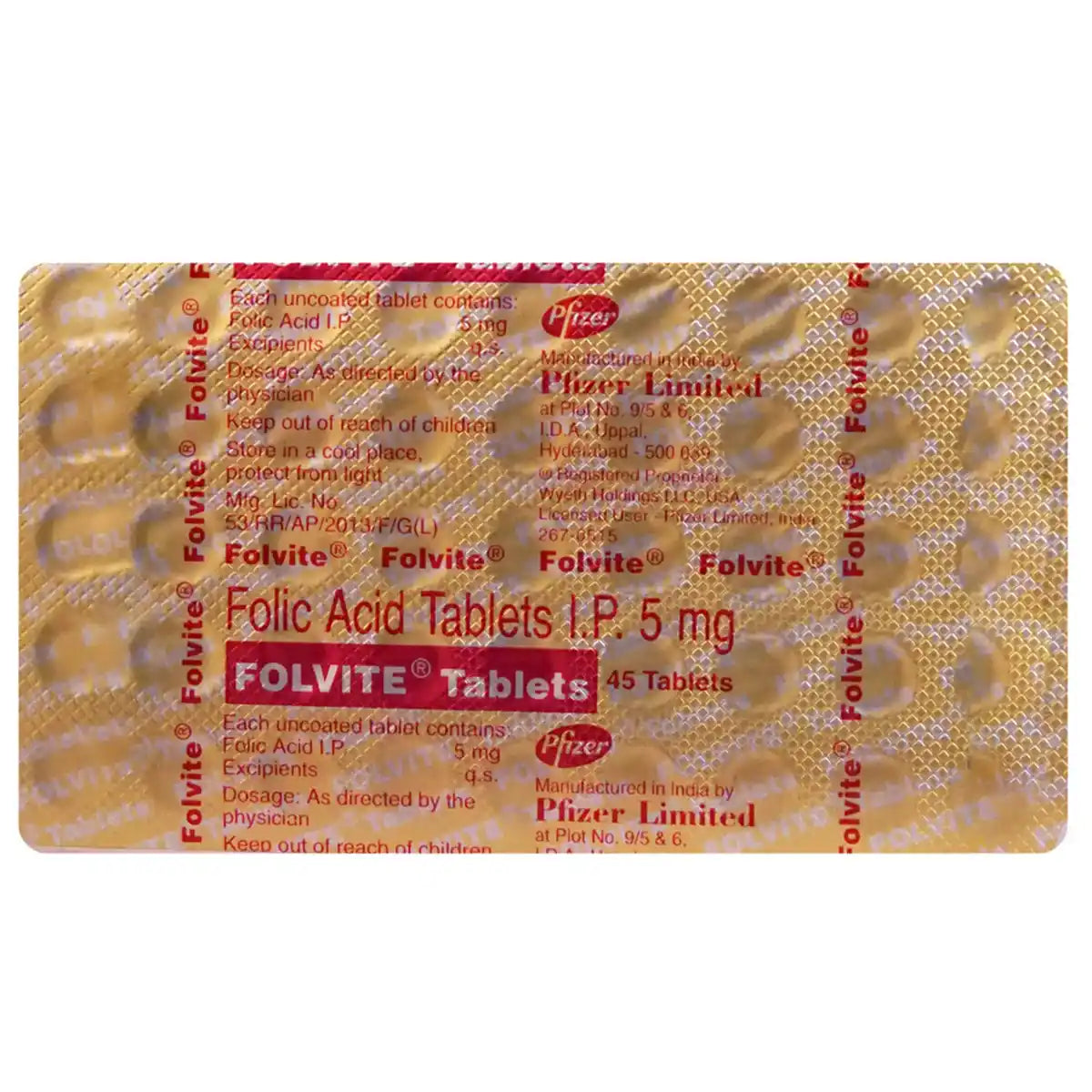 Folvite Tab 5 Mg