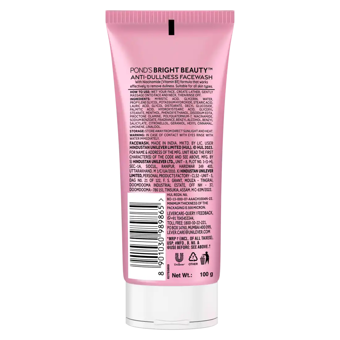 Pond'S Bright Beauty Niacinamide Anti-Dullness Face Wash 100gm