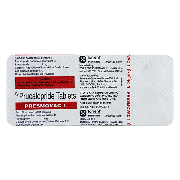 Presmovac 1mg Tab 10