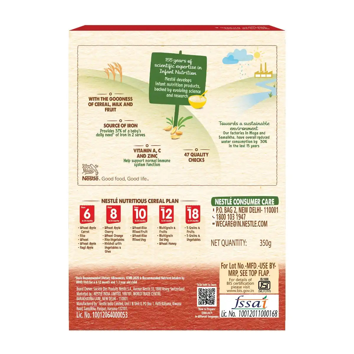 Cerelac With Milk Wheat Apple 350g No 6