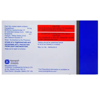 Glucreta M 10+1000 Tab 10